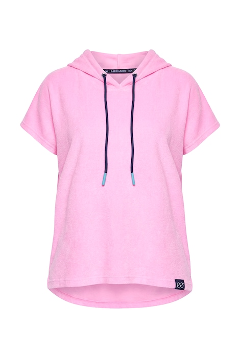 Froté mikina, 1/2 rukáv, kapuce