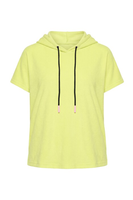 Froté mikina, 1/2 rukáv, kapuce