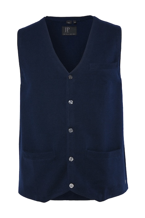 JP1880 pletená vesta, business styl, V výstřih, do velikosti 8XL