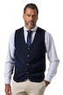 JP1880 pletená vesta, business styl, V výstřih, do velikosti 8XL