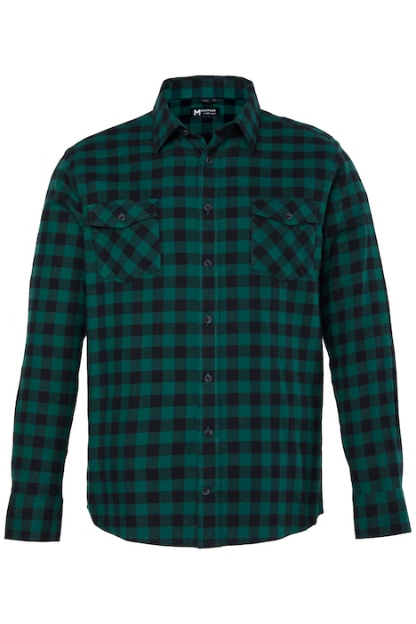 Karo-Flanellhemd, Langarm, Kentkragen, Modern Fit, bis 8 XL