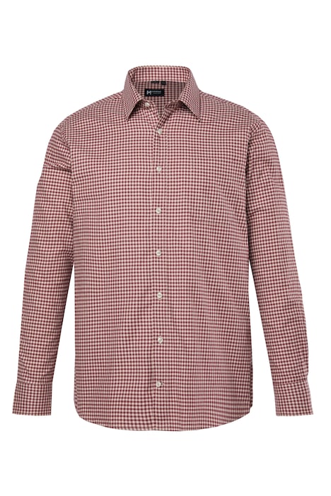 Kostkovaná flanelová košile, dlouhé rukávy, kentový límec, komfortní střih, do vel. 8XL