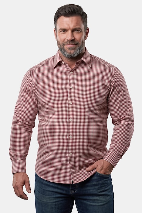 Koszula flanelowa w kratę, długi rękaw, wygodny krój, kołnierzyk typu kent, do rozm. 8XL