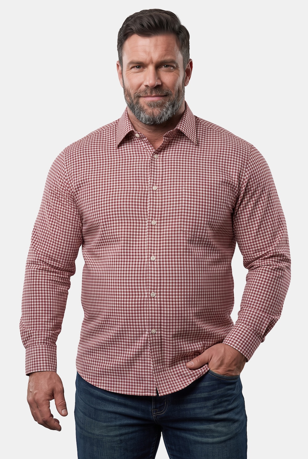 Karo-Flanellhemd, Langarm, Kentkragen, Comfort Fit, bis 8 XL
