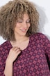 Shirt, Zierfalten, A-Linie, Rundhals, 3/4-Arm
