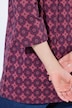 Shirt, Zierfalten, A-Linie, Rundhals, 3/4-Arm