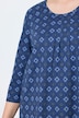 Shirt, Zierfalten, A-Linie, Rundhals, 3/4-Arm