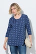 Shirt, Zierfalten, A-Linie, Rundhals, 3/4-Arm