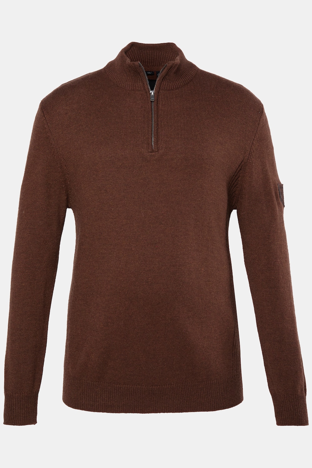 Pull à col roulé, col zippé, écusson sur la manche - jusqu'au 7 XL