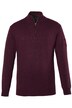 Pletený svetr se stojáčkem, límec se zipem, nášivka na rukávu, až do vel. 7XL