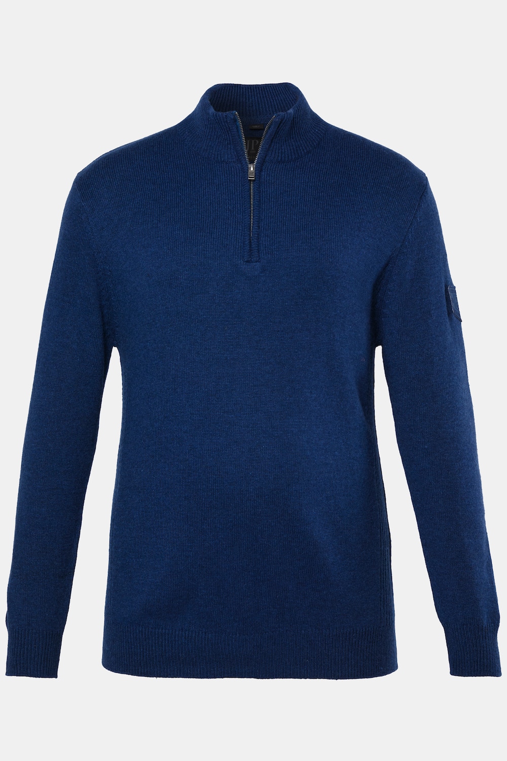 Pull à col roulé, col zippé, écusson sur la manche - jusqu'au 7 XL