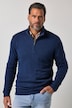 Strick-Troyer, Kragen mit Zipper, Ärmelbadge, bis 7 XL