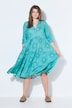 Midikleid, A-Shape, Sun-Print, Volants