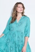 Midikleid, A-Shape, Sun-Print, Volants
