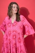 Midikleid, A-Shape, Sun-Print, Volants