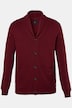 Strickjacke, Strukturstrick, Schalkragen, bis 7 XL
