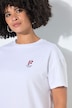 T-Shirt, Boxy Fit, Tomaten, Schriftzug, Halbarm