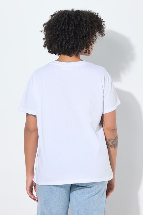 T-shirt coupe Boxy Fit, manches courtes et motif Capri