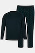 Pyjama, tweedelig, minimalistisch patroon, lange mouwen, tot 8XL