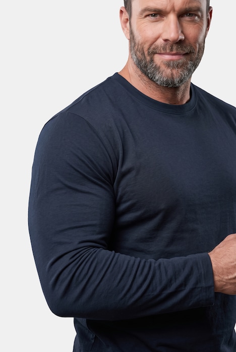 Pyjama, tweedelig, minimalistisch patroon, lange mouwen, tot 8XL