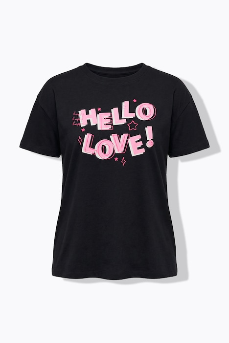 T-Shirt, Boxy Fit, Hey You Schriftzug