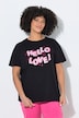 T-Shirt, Boxy Fit, Hey You Schriftzug