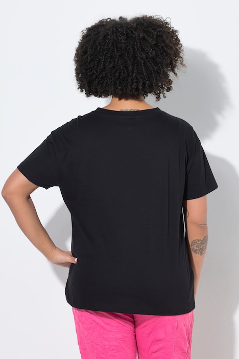 T-Shirt, Boxy Fit, Hey You Schriftzug