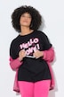 T-Shirt, Boxy Fit, Hey You Schriftzug