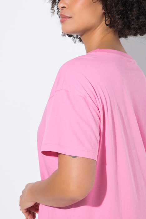 T-shirt, boxy fit, Hey You-opschrift