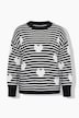 Pullover, Ringel, Herzen, Rundhals, Langarm