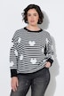 Pullover, Ringel, Herzen, Rundhals, Langarm