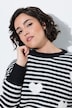 Pullover, Ringel, Herzen, Rundhals, Langarm