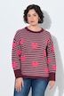 Pullover, Ringel, Herzen, Rundhals, Langarm