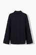 Pullover, Zopfmuster, Oversized, Rollkragen, Langarm