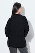 Pullover, Zopfmuster, Oversized, Rollkragen, Langarm