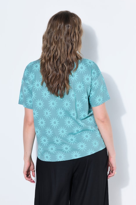 T-Shirt, oversized, Sun-Print