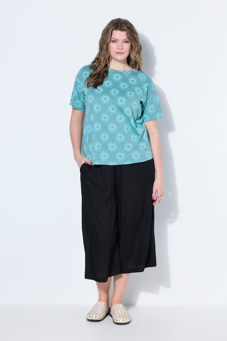 T-Shirt, oversized, Sun-Print