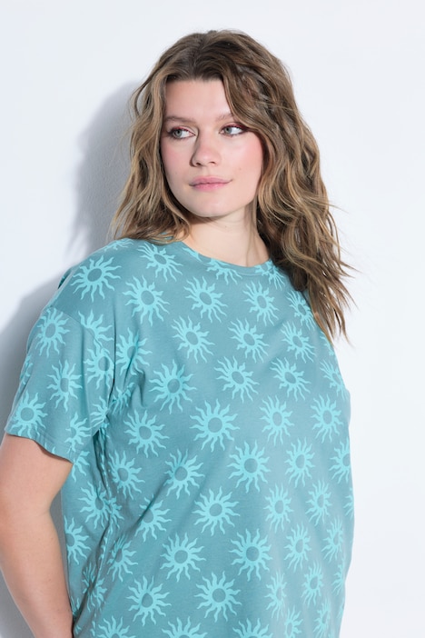 T-Shirt, oversized, Sun-Print