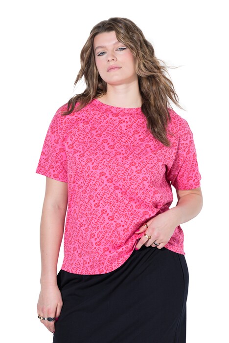 Tričko, oversize střih, leopardí potisk