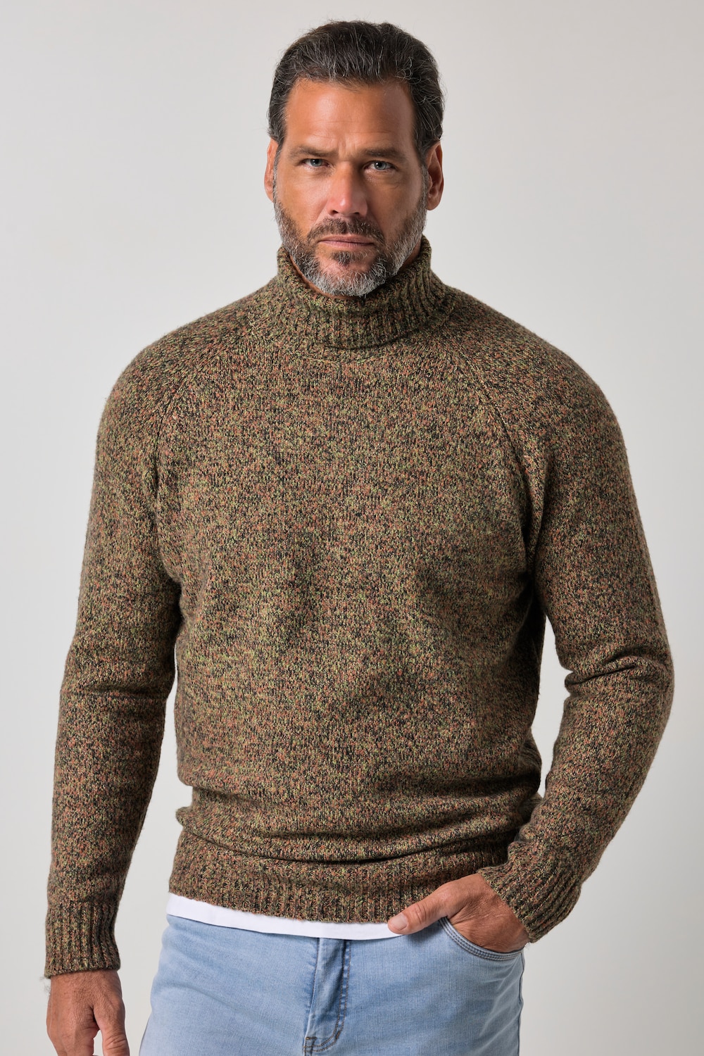 Pullover, Stehkragen, Raglan-Langarm, bis 7 XL