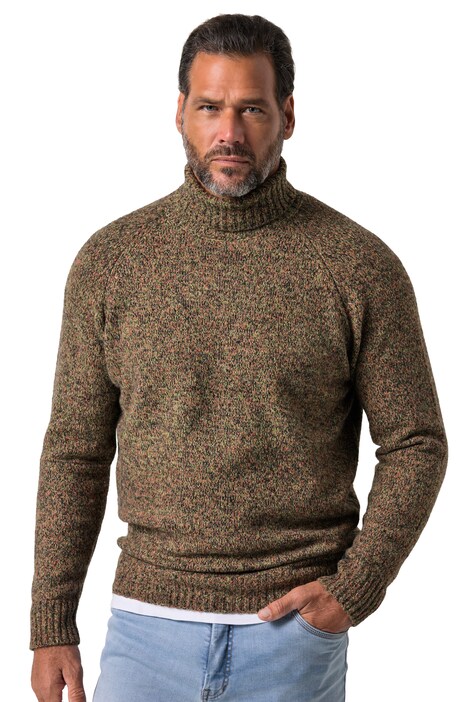 Pulovr, stojáček, raglánový dlouhý rukáv, do 7 XL