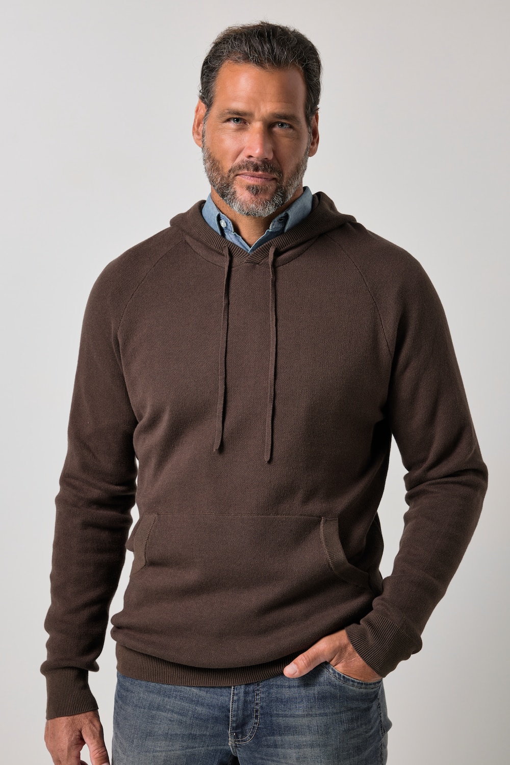 Hoodie, CashmereTouch Strick, Kapuzensweater, bis 7 XL