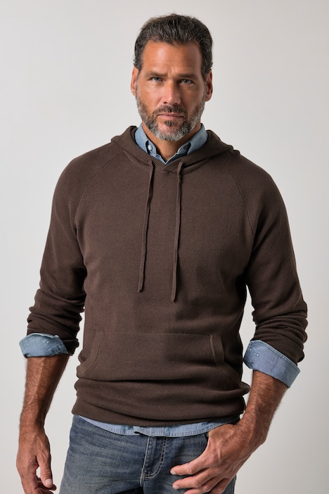 Hoodie, CashmereTouch Strick, Kapuzensweater, bis 7 XL