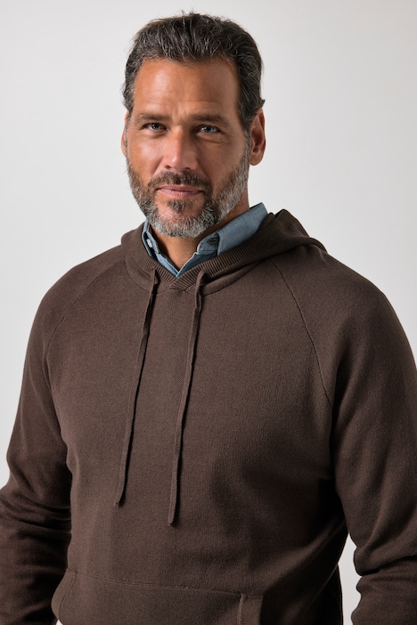 Hoodie, CashmereTouch Strick, Kapuzensweater, bis 7 XL