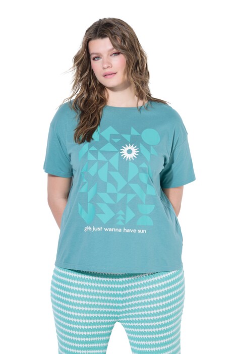 Tričko, oversize střih, potisk srdíček