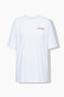 T-shirt i oversized modell med wine-print