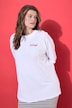 T-shirt i oversized modell med wine-print