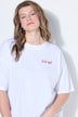 T-shirt i oversized modell med wine-print