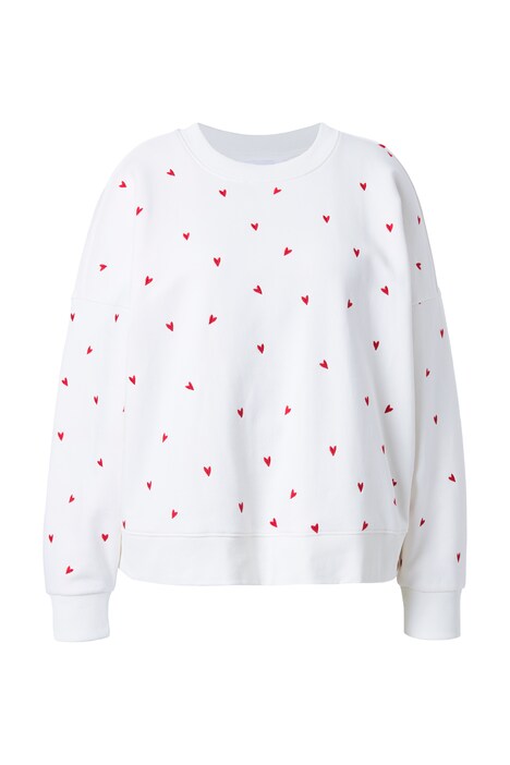 Mikina, oversized, motiv srdce