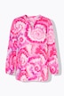 Blouse, A-lijn, batikmotief, lange mouw